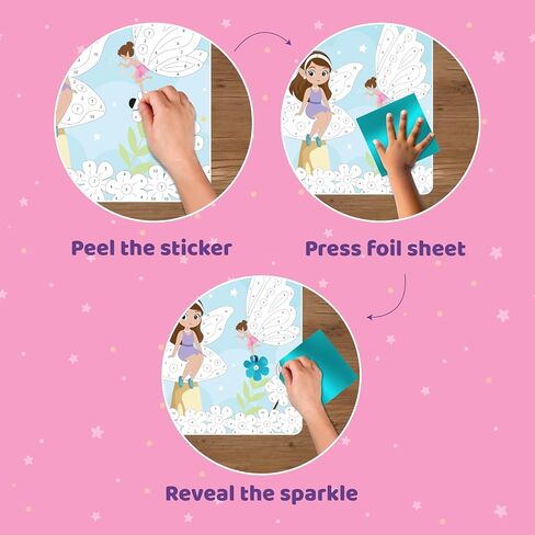 jackinthebox Foil by Number Vehicle,Foil Art Crafts Kit,Girls Toys Ages 4–8 in Kuwait