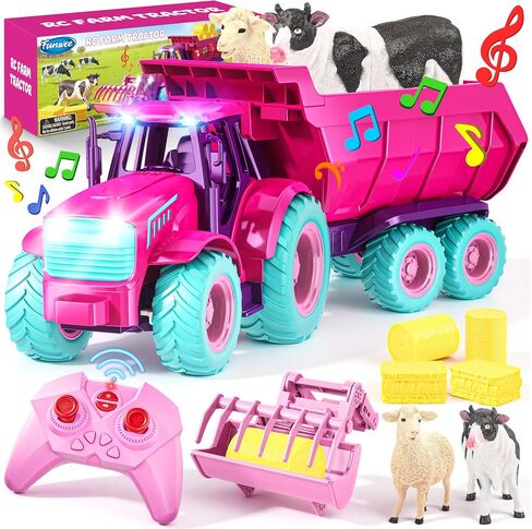 Funwee RC Farm Tractor Toy Set with Light & Sound in Kuwait