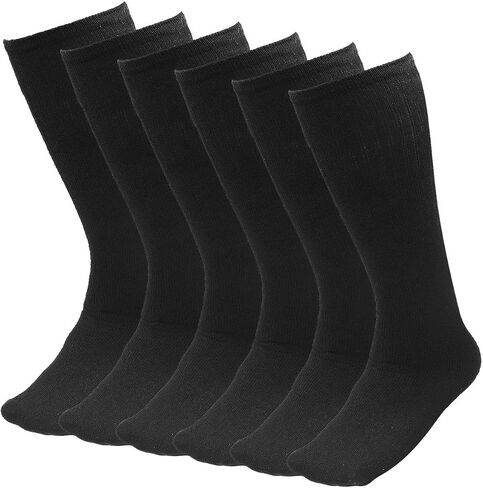 6 Pairs Men's Athletic Sport Tube Socks 10-15 Over the Calf - Big & Tall in Kuwait