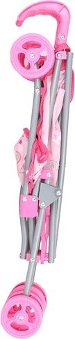 Dream Collection, Doll Stroller - Metal Fold Up and Down Umbrella Stroller for Realistic Pretend Play, Pink - 23" in Saudi Arabia