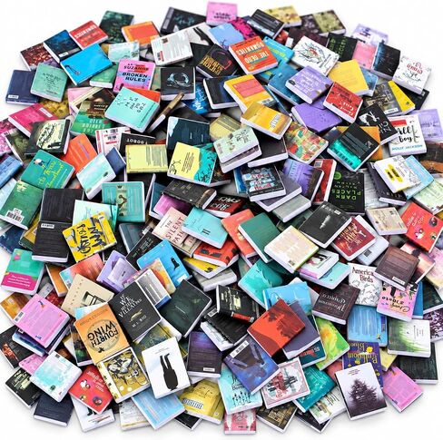 200Pcs Mini Books,Miniatures Book Accessories for Anxiety Bookshelf in Kuwait
