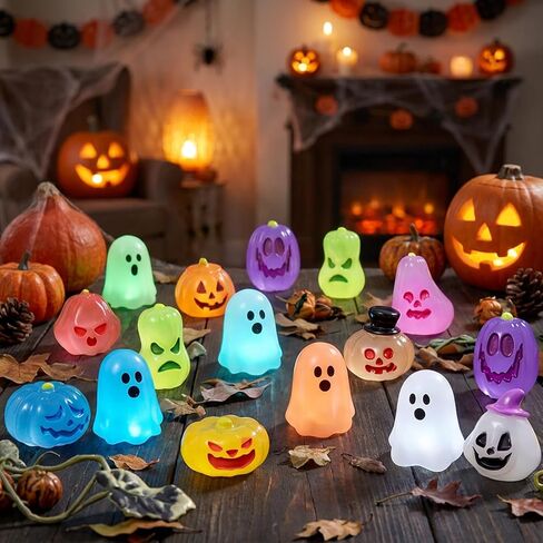 84pcs Halloween Mini Figures,Glow in The Dark Tiny Statue for Halloween Party Favors Dollhouse Decorations Toys in Kuwait
