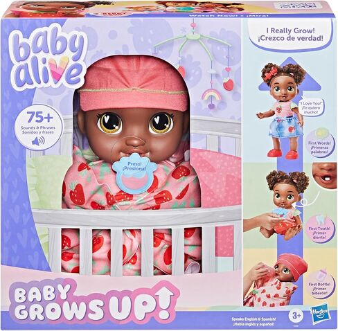 Baby Alive Baby Grows Up, LaLa GooGoo, Milestones and Baby's First Tooth, Interactive Doll for Girls and Boys Ages 3+ in Kuwait