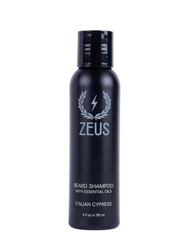 ZEUS Beard Shampoo Wash, Infused with Green Tea & Natural Ingredients to Cleanse and Soften Beard – 8 oz. Made in USA – Sandalwood in Kuwait