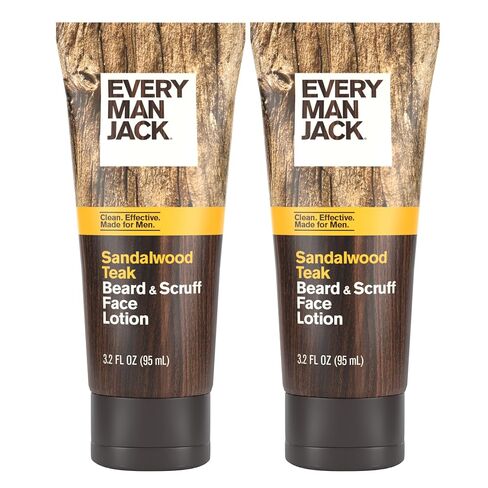 Every Man Jack Recovery Beard + Face Lotion for Men - with a Warm Sandalwood Scent 3.2 oz in Kuwait