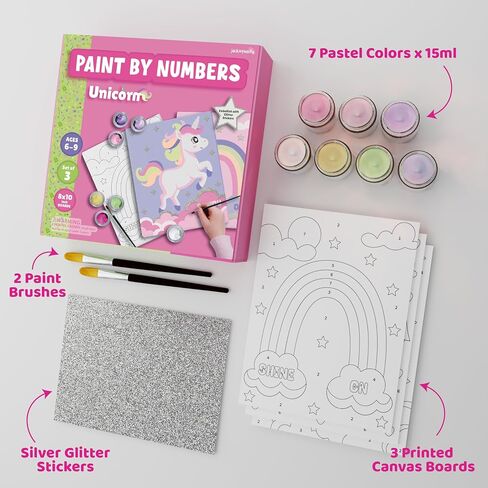 jackinthebox Paint by Numbers Craft Activity for Girls for Ages 6–9 in Kuwait