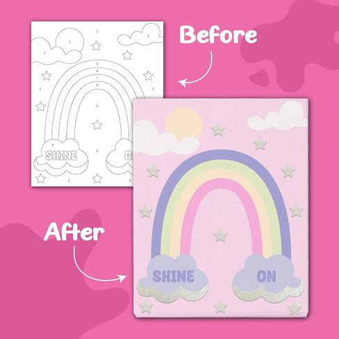 jackinthebox Paint by Numbers Craft Activity for Girls for Ages 6–9 in Kuwait