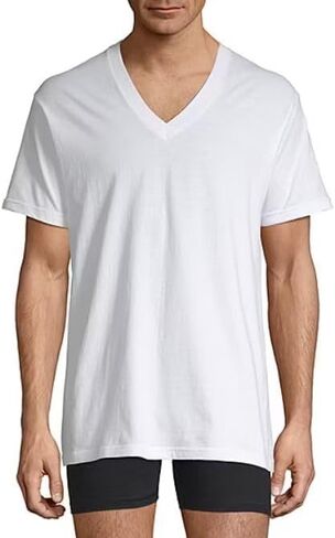 Stafford 4 Pack Cotton V-Neck T-Shirts Big & Tall in Kuwait