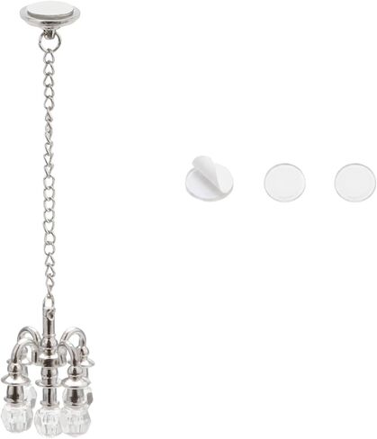 Dollhouse Accessories 1/12 Miniature Chandelier with Stickers, No Lighting in Saudi Arabia