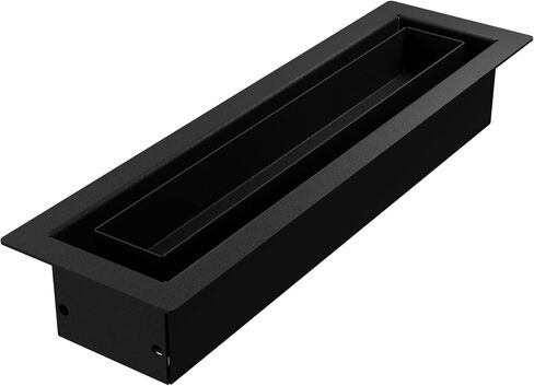Aria Vent Fittes Luxe Framed OG Floor Vent Collection, (2" x 10") Matte Black in Saudi Arabia