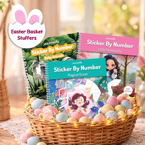 jackinthebox Sticker/Paint by Number Fashion Book Craft for Girls Ages 8-12 in Kuwait