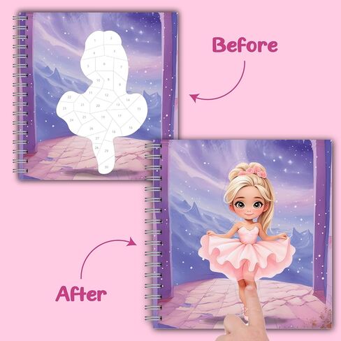 jackinthebox Sticker/Paint by Number Fashion Book Craft for Girls Ages 8-12 in Kuwait