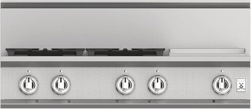 Hestan KRT485GD-NG 48 Inch Wide 5 Burner Natural Gas Rangetop, 48", Stainless Steel in Kuwait