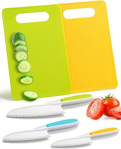 13 Pieces Montessori Kitchen Toys for Toddlers-Kids Cooking Sets Real-Toddler Toys Set for Real Cooking with Plastic Children Safe Knives Crinkle Cutter Kids Cutting Board in Saudi Arabia