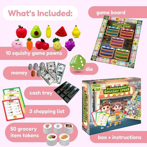 The Fidget Game Supermarket Squishy Spree, Money Games for Kids Ages 5-8 in Saudi Arabia
