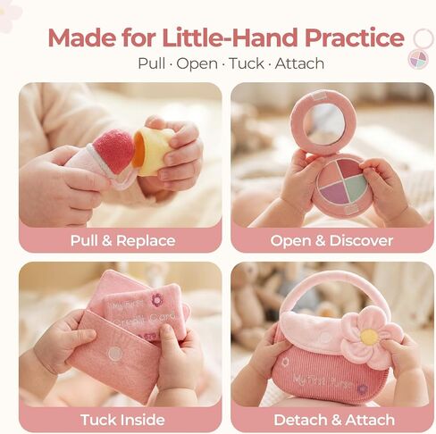 let's make My First Baby Purse, 10 Pcs Sensory Toy for Baby & Toddler Girls in Saudi Arabia