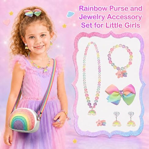 Toddler Purse Birthday Gifts for Little Girls 3-8, Dress Up Jewelry Toys in Kuwait