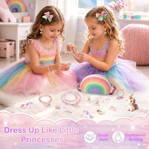 Toddler Purse Birthday Gifts for Little Girls 3-8, Dress Up Jewelry Toys in Kuwait