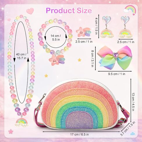 Toddler Purse Birthday Gifts for Little Girls 3-8, Dress Up Jewelry Toys in Kuwait