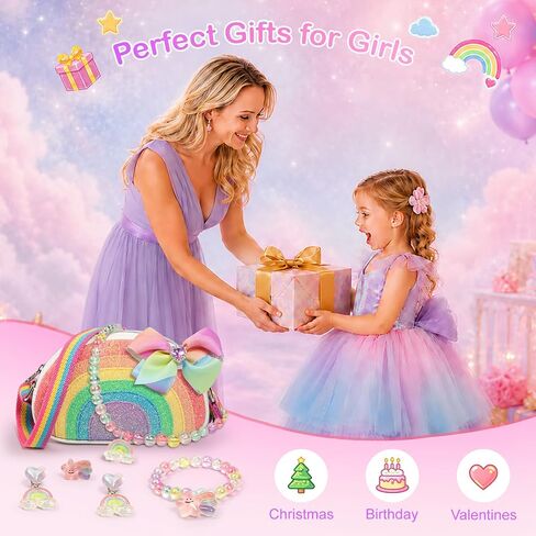 Toddler Purse Birthday Gifts for Little Girls 3-8, Dress Up Jewelry Toys in Kuwait