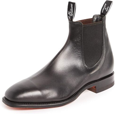 R.M. Williams Men's Classic RM Leather Chelsea Boots, Black, 12.5 Medium US in Kuwait