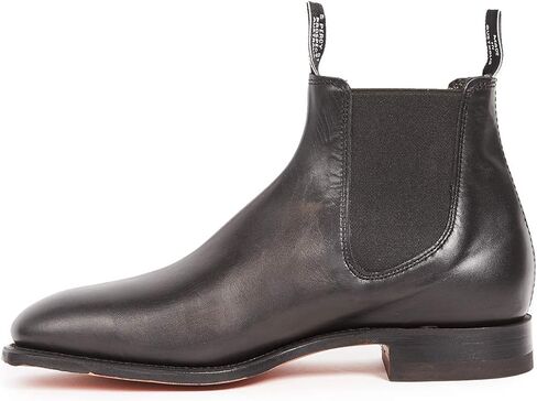 R.M. Williams Men's Classic RM Leather Chelsea Boots, Black, 12.5 Medium US in Kuwait