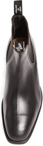 R.M. Williams Men's Classic RM Leather Chelsea Boots, Black, 12.5 Medium US in Kuwait