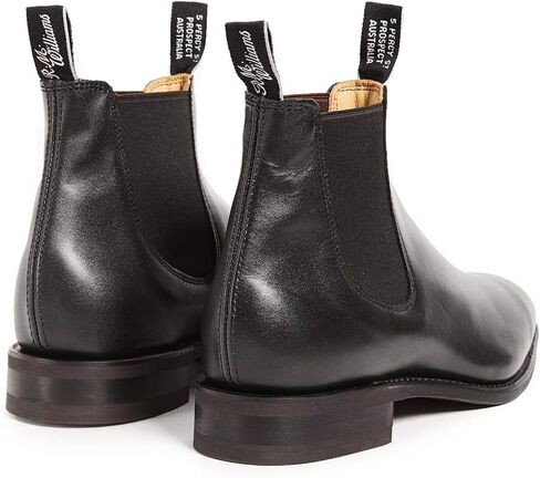R.M. Williams Men's Classic RM Leather Chelsea Boots, Black, 12.5 Medium US in Kuwait