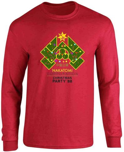 Pop Threads Nakatomi Plaza 1988 Christmas Party Holiday Graphic Tee T-Shirt for Men in Kuwait