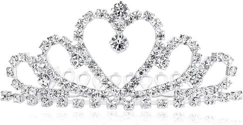 Lovelyshop Mini Heart Rhinestone Tiara in Saudi Arabia