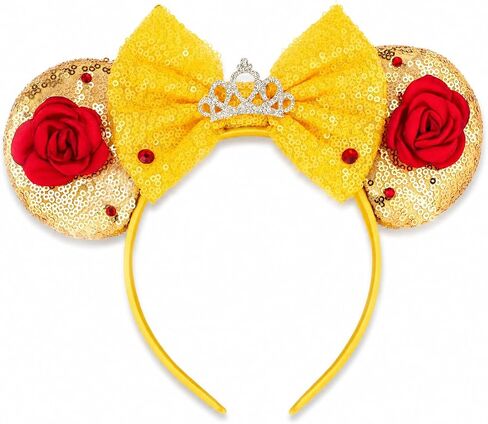 YUNISS Mouse Ear Headbands,Sparkle Ears for Women Girls Cosplay Decoration in Kuwait