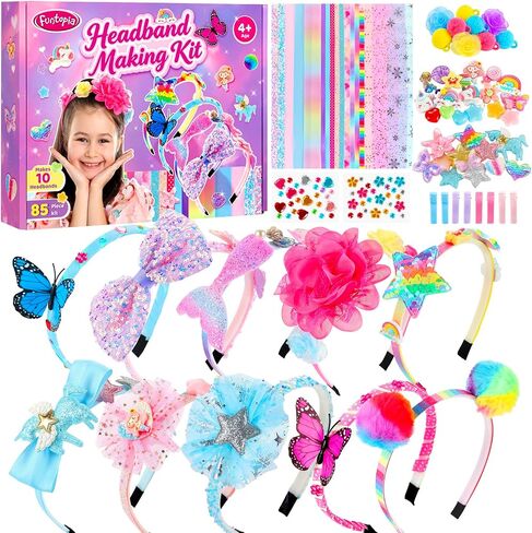Funtopia Headband Making Kit for Girls, Arts and Crafts Kit for Kids 5-8-12 in Kuwait