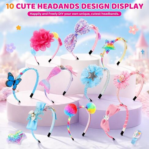 Funtopia Headband Making Kit for Girls, Arts and Crafts Kit for Kids 5-8-12 in Kuwait
