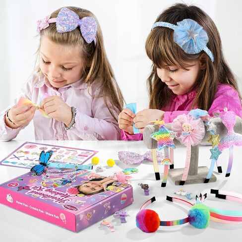 Funtopia Headband Making Kit for Girls, Arts and Crafts Kit for Kids 5-8-12 in Kuwait