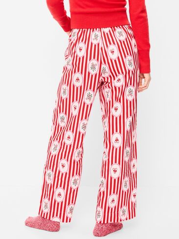 Old Navy High-Waisted Poplin Pajama Pant - Red Stripes in Saudi Arabia