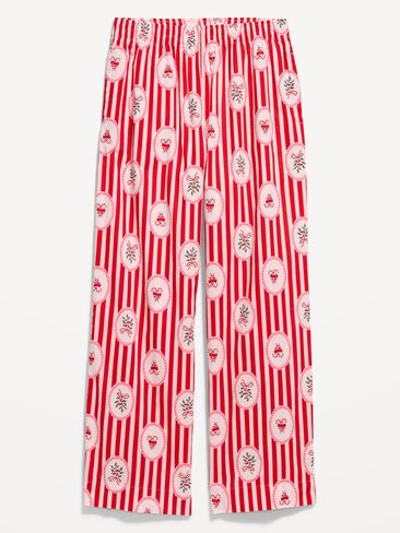 Old Navy High-Waisted Poplin Pajama Pant - Red Stripes in Saudi Arabia