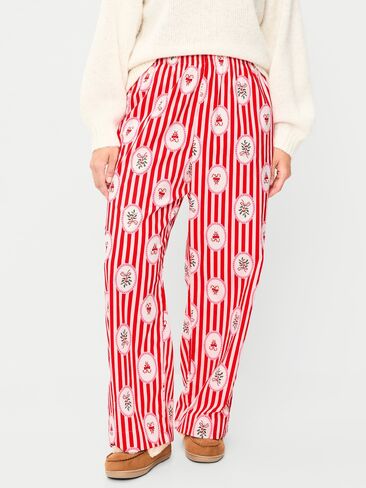 Old Navy High-Waisted Poplin Pajama Pant - Red Stripes in Saudi Arabia