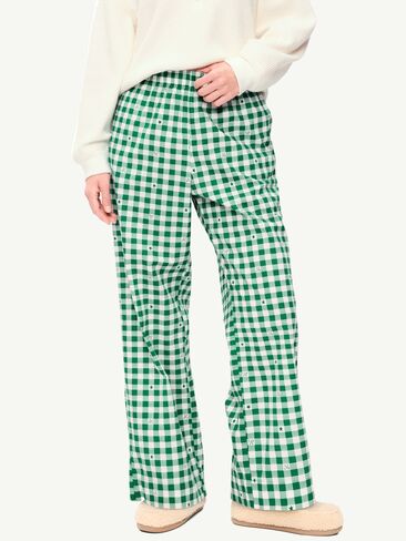 Old Navy High-Waisted Poplin Pajama Pant - Green Gingham in Saudi Arabia