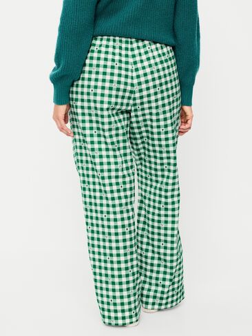 Old Navy High-Waisted Poplin Pajama Pant - Green Gingham in Saudi Arabia