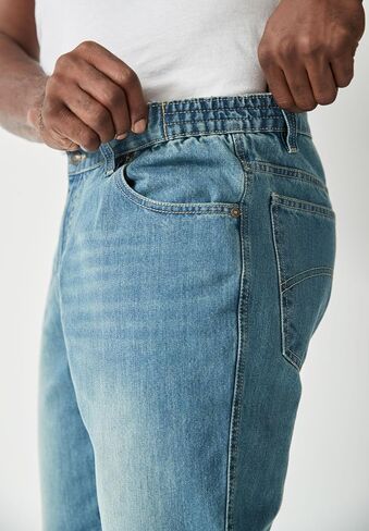 Liberty Blues Men's Big & Tall ™ Athletic Fit Side Elastic 5-Pocket Jeans in Saudi Arabia