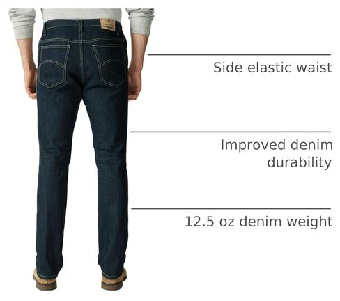 Liberty Blues Men's Big & Tall ™ Athletic Fit Side Elastic 5-Pocket Jeans in Saudi Arabia