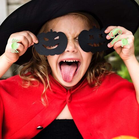 Halloween Spider Rings Glow in The Dark, Plastic Bugs Insects Toys for Kids in Kuwait