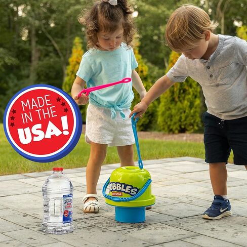 Little Kids Bubbles by Fubbles | Made in The USA | 64oz Non Toxic Bubble Solution | Refill Solution for Bubble Machines and Bubble Toys in Kuwait