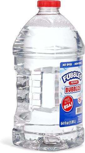Little Kids Bubbles by Fubbles | Made in The USA | 64oz Non Toxic Bubble Solution | Refill Solution for Bubble Machines and Bubble Toys in Kuwait