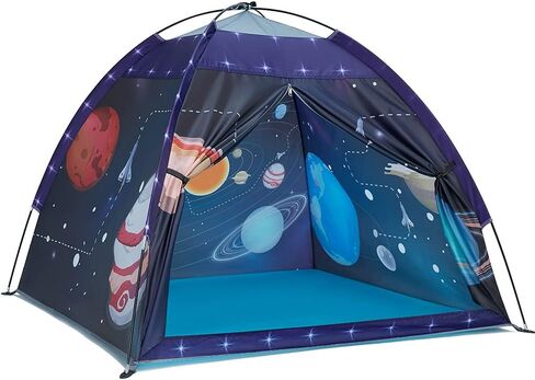 Mnagant Space World Play Tent-Kids Galaxy Dome Playhouse for Boys and Girls Imaginative Play Popup Tent for Kids Indoor/Outdoor Fun,Perfect Kid’s Gift- 47" x 47" x 43" in Kuwait