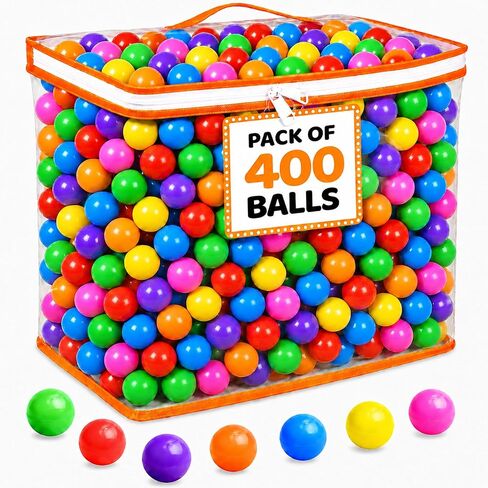 Ball Pit Balls - Toys for Toddlers - Reusable Storage Bag - Bright Colors in Saudi Arabia