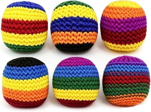 BOVVSKY Hand-Made Hacky Footbag Set, Upgraded Soft Footbag Sacks for Kicking & Balance Training, Portable Footbags for Outdoor Games in Saudi Arabia
