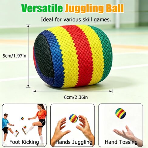 BOVVSKY Hand-Made Hacky Footbag Set, Upgraded Soft Footbag Sacks for Kicking & Balance Training, Portable Footbags for Outdoor Games in Saudi Arabia