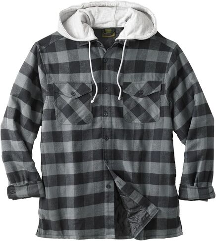 Boulder Creek by KingSize Men's Big & Tall ™ Removable Hood Shirt Jacket in Saudi Arabia