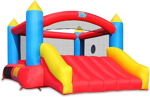 ACTION AIR [Updated Version] Bounce House, Inflatable Bouncer with Air Blower, Jumping Castle with Slide, Family Backyard Bouncy Castle, Durable Sewn with Extra Thick Material, Idea for Kids (C-9745) in Saudi Arabia